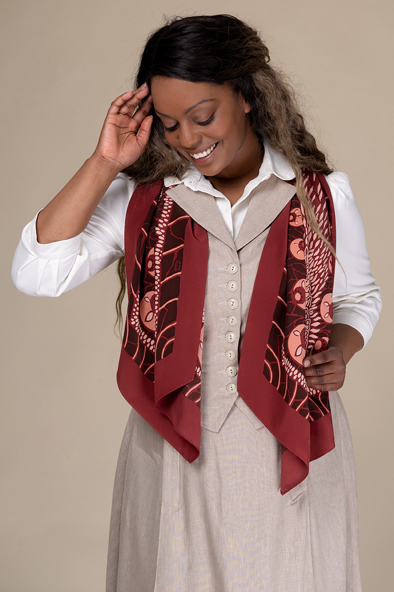 The Silver Screen Silk Scarf - 8