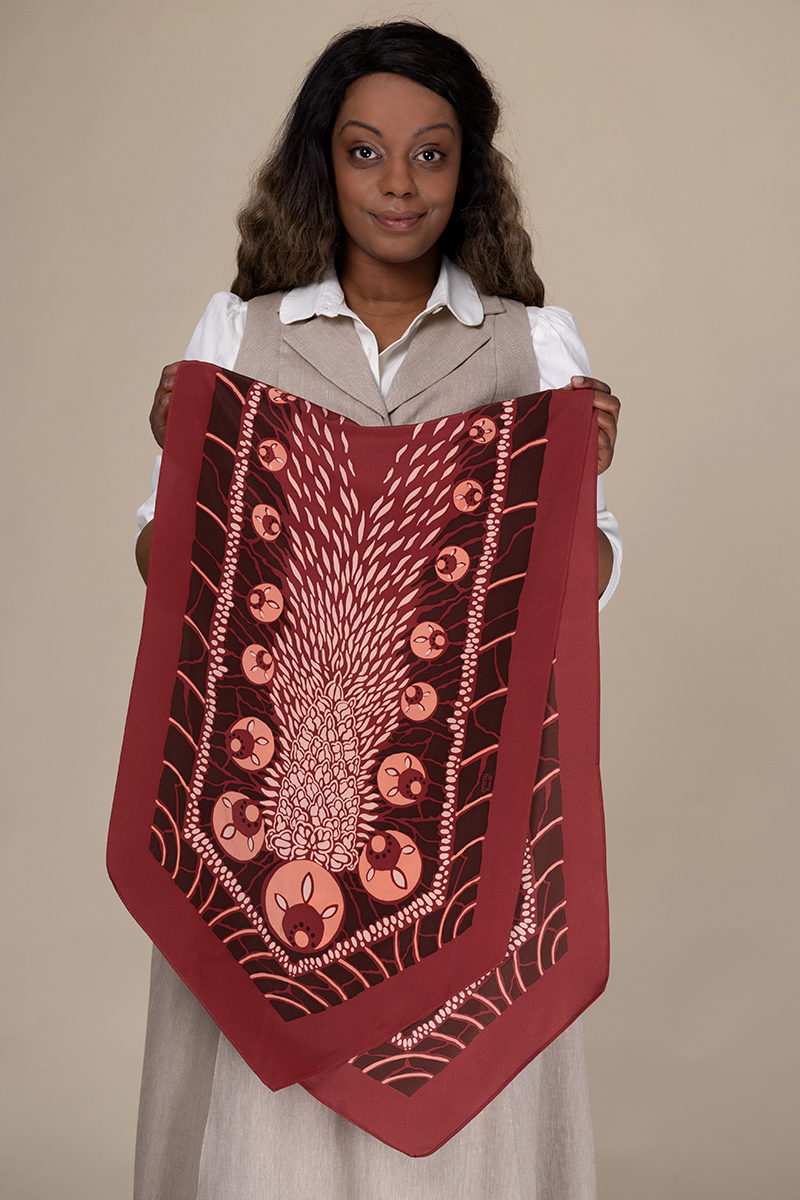 The Silver Screen Silk Scarf - 10