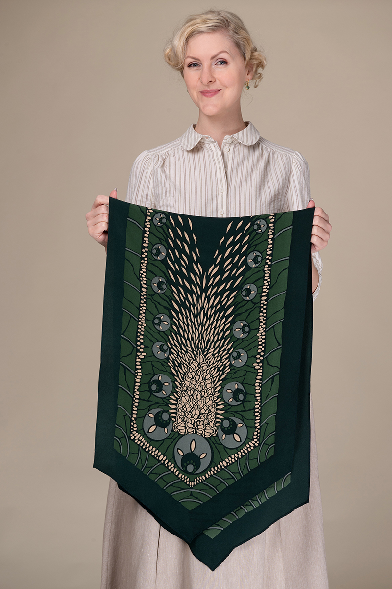 The Silver Screen Silk Scarf - 9
