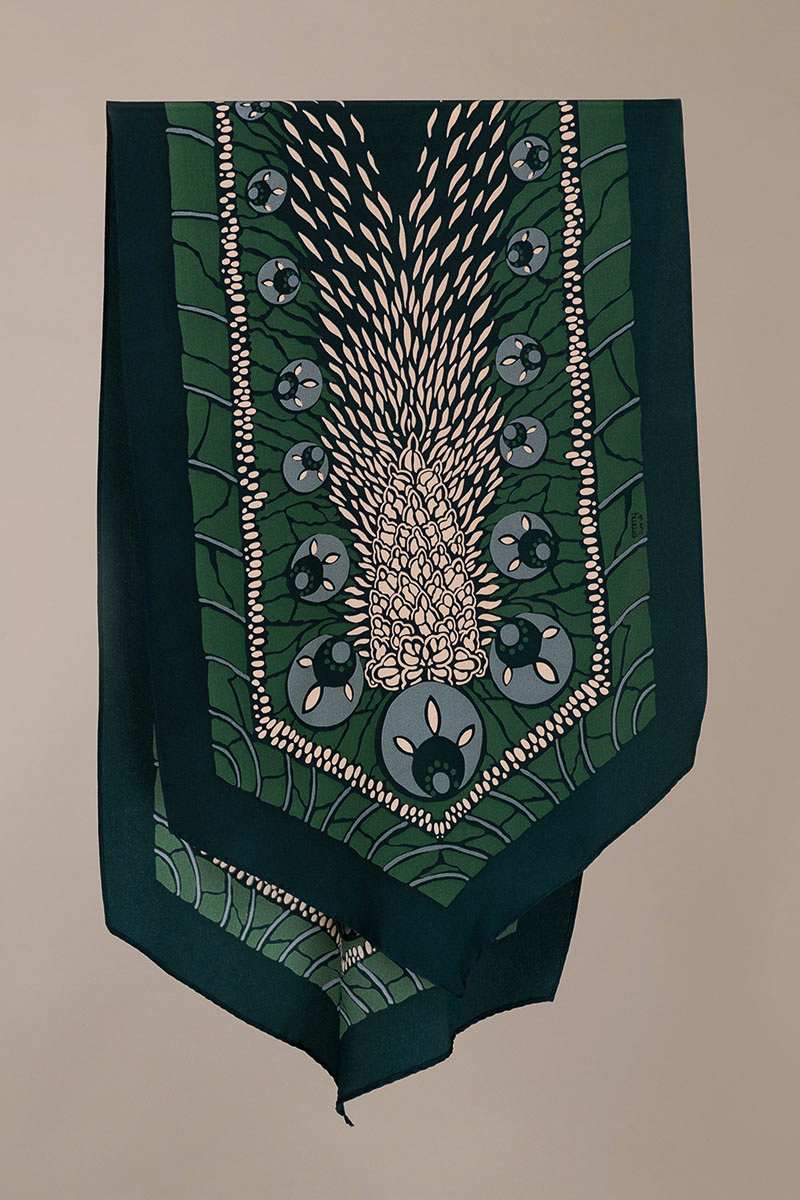 The Silver Screen Silk Scarf
