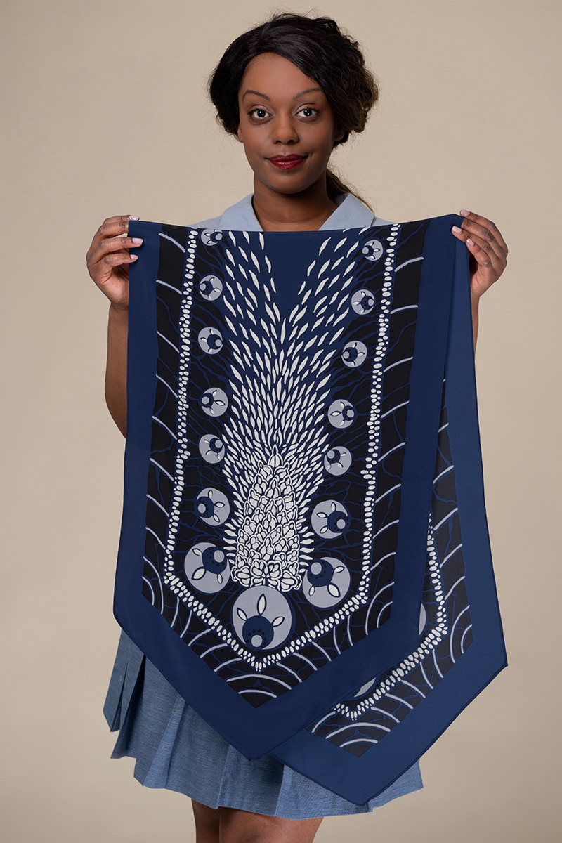 The Silver Screen Silk Scarf - 9