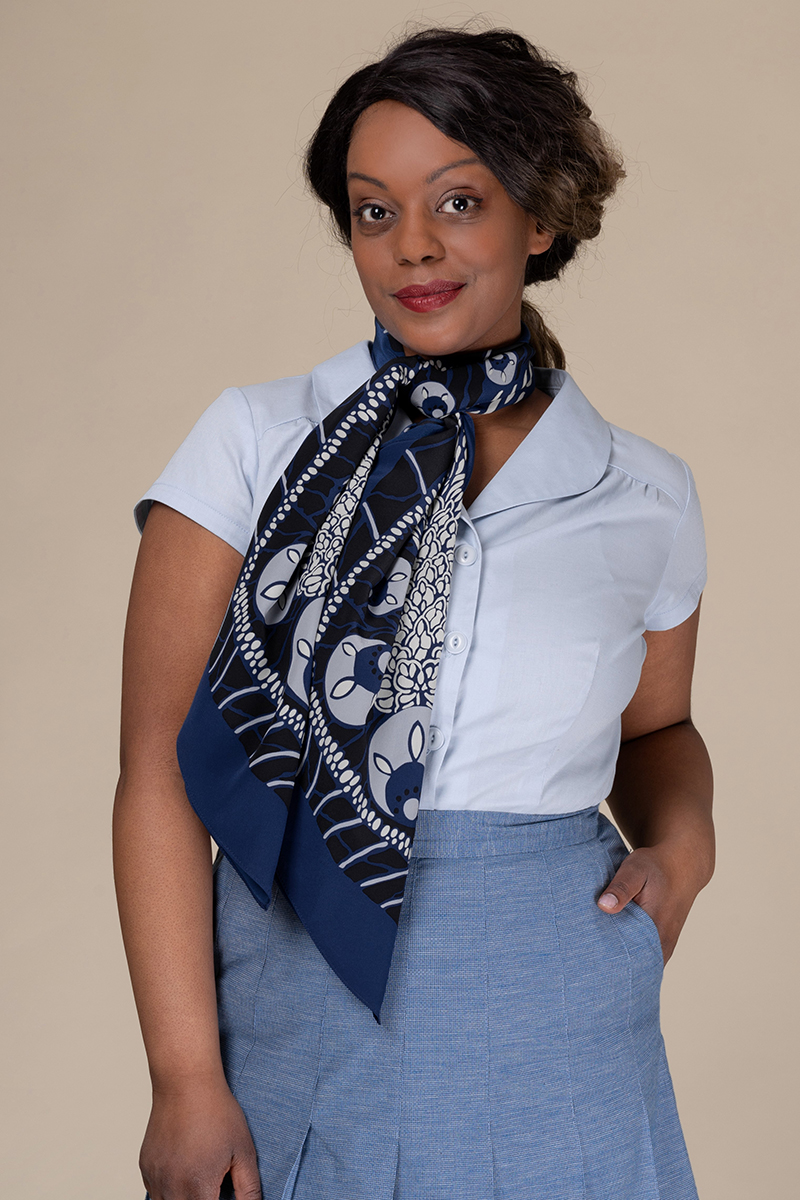 The Silver Screen Silk Scarf - 2