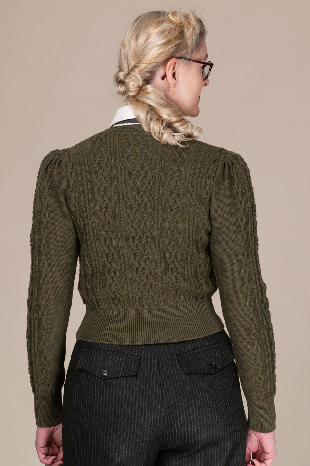 The Ice Breaker Cardigan - Forest green - emmy design