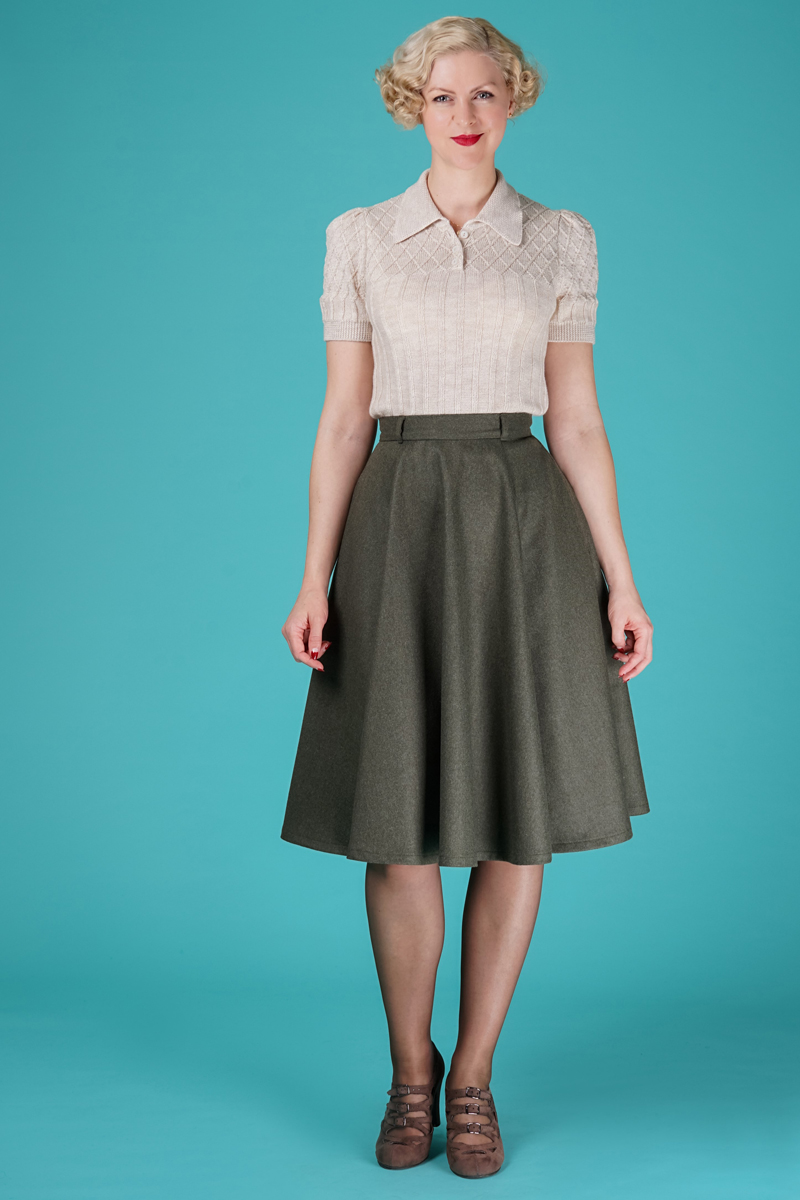 teal swing skirt