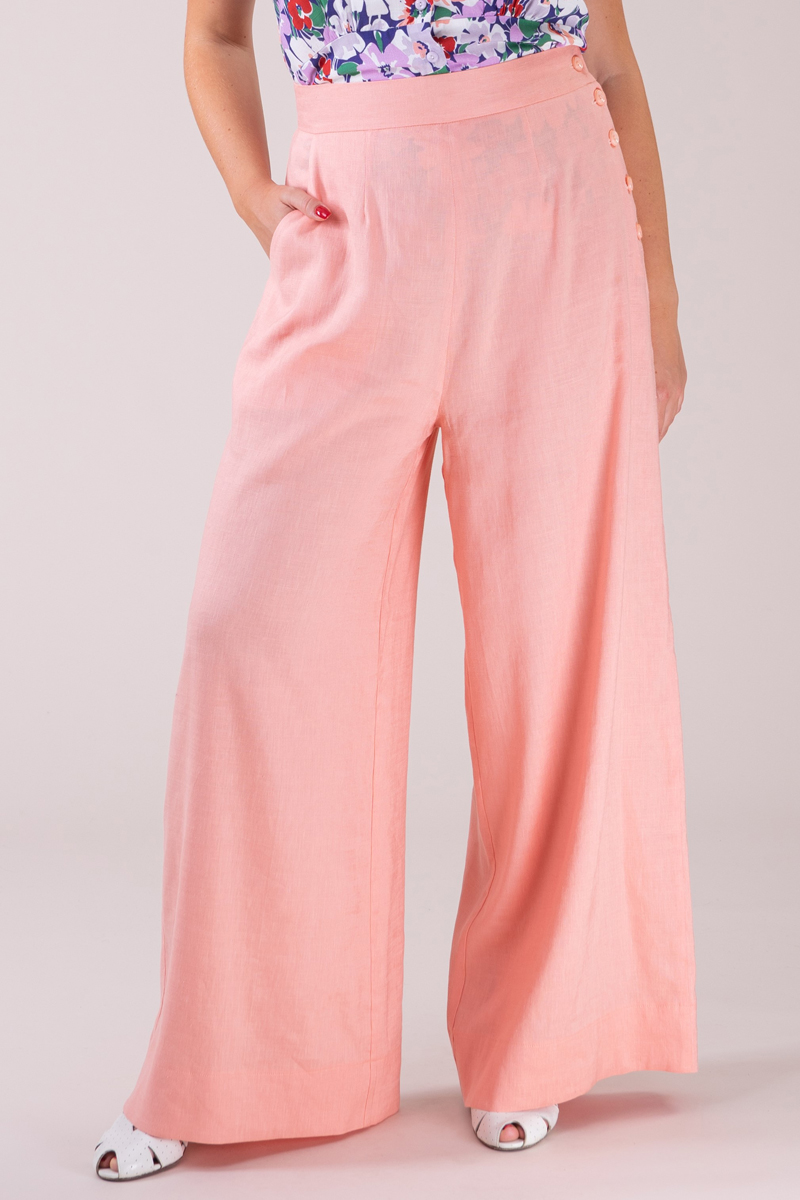 HOUSE OF JAMOTI Rose Red Crop Top Flared Pant With Peach Shrug (Set of –  Nykaa Fashion