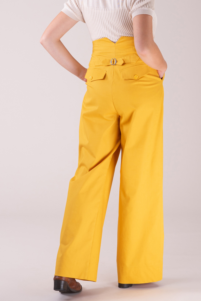 The good old grandpa pants. Marigold cotton. - emmy design