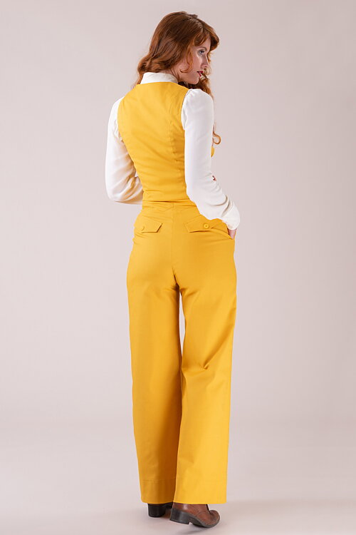 Emmy Design The Gentlewoman Waistcoat Marigold Cotton 8626