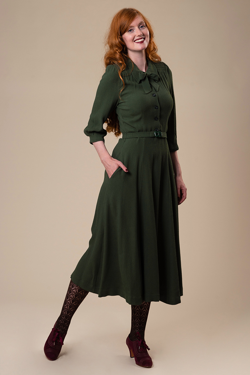 Green 50s style on sale dress