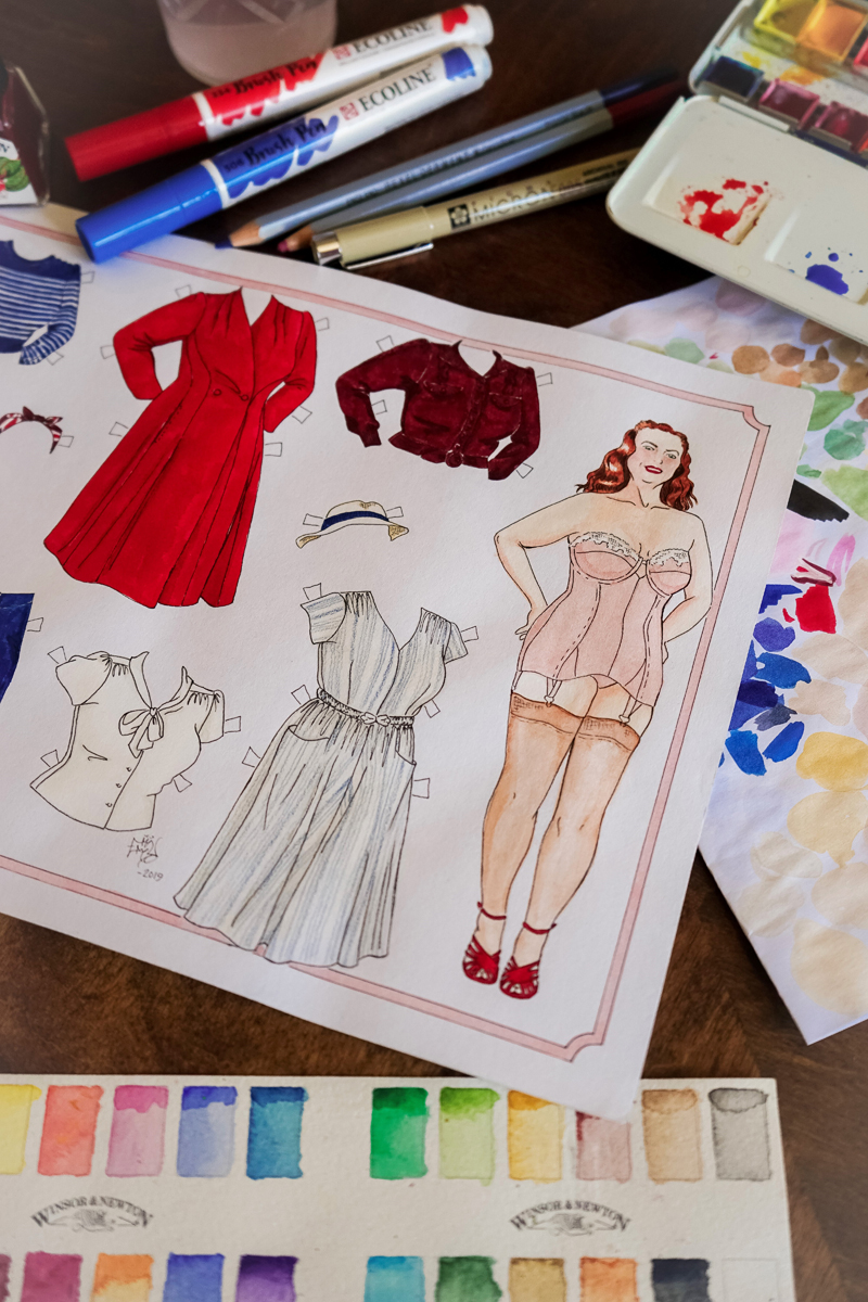 Paper Doll Art Prints - 5