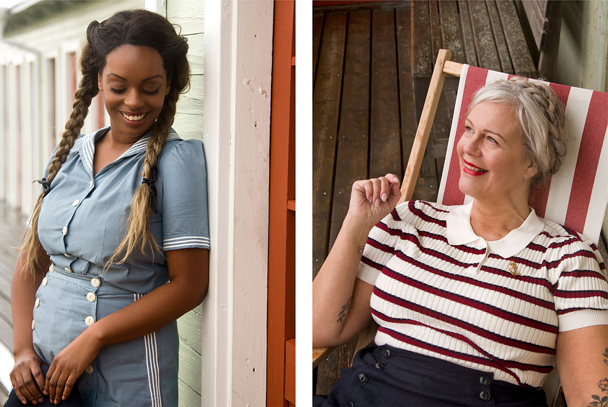 5_emmy design_1940s vintage style sailor set_sailor blouse_shorts_tricolore top_striped tennis top_inclusive fashion-01
