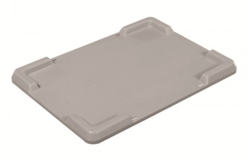 Lid for crate UNI 40x30, GREY plastic