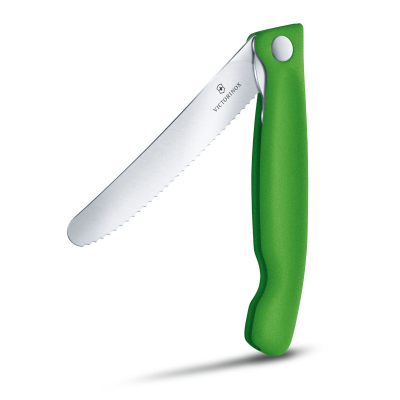 Fällkniv Classic, 11 cm / Tandad / grön - 5