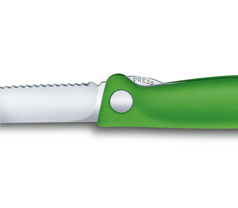Fällkniv Classic, 11 cm / Tandad / grön - 4