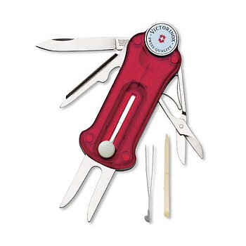 Pocket knife GolfTool, ruby red