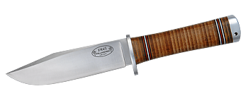 Knife NL4-VG10W, 13 cm / leather handle