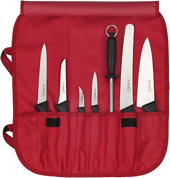Knivfodral nylon, 7-facks / RÖD