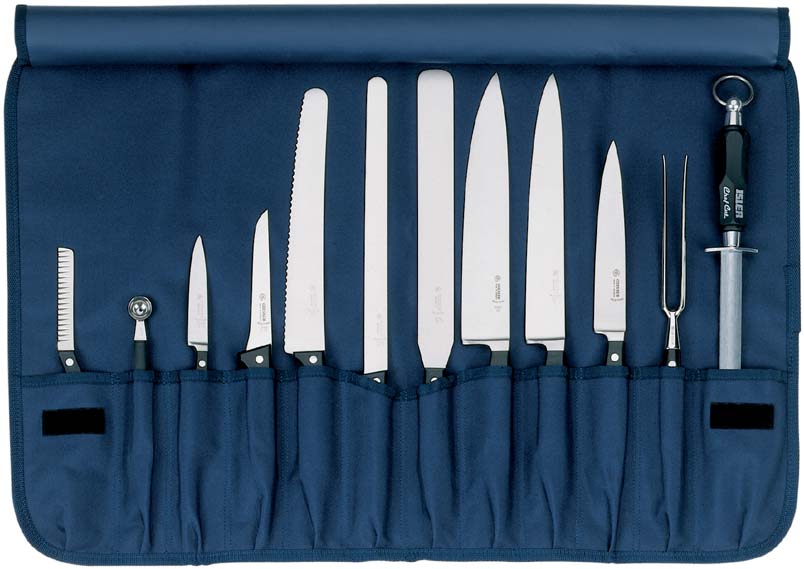 Knivfodral nylon, 12-facks / BLÅ
