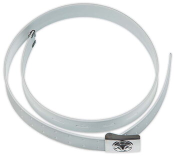 Livrem av plast 120 cm, vit