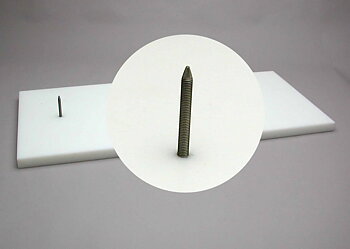 Cutting board 900x350x30 mm WHITE with bolt