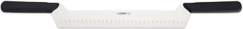 Cheese knife Giesser 2 handles/scalloped edge, 30 cm