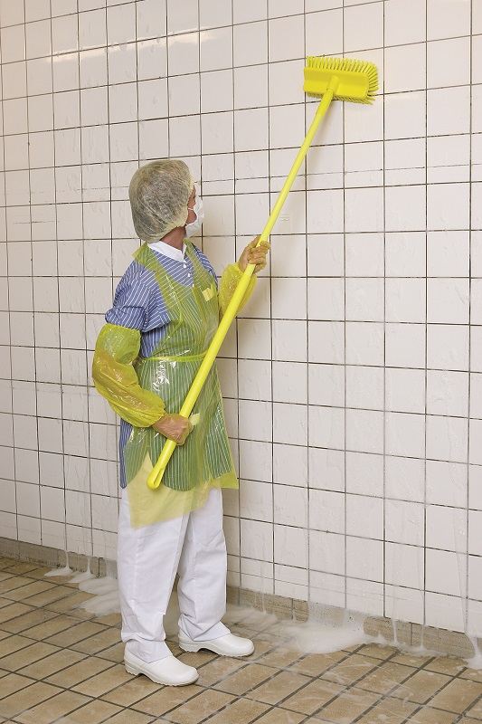 Golv-/väggborste Vikan 70475 medium, 26 cm VIT - 7