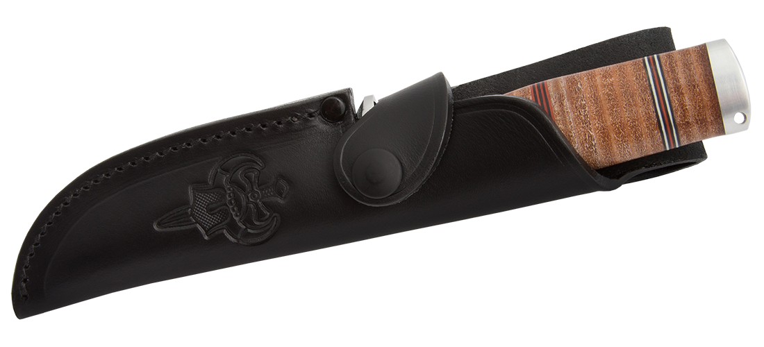 Kniv NL5-CoS, 10 cm / läderhandtag - 4