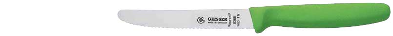 Tomato knife 8365, 11 cm Serrated / GREEN