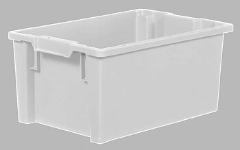 Crate TS 50 L, white plastic