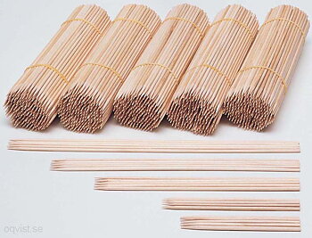 Wooden skewers 20 cm (1000 pcs/pack)