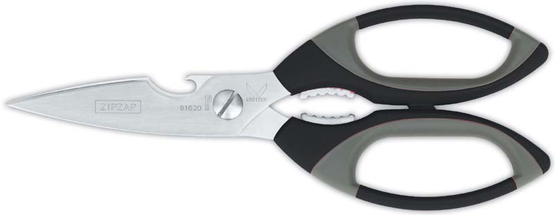 Scissors universal, 21 cm grey/black