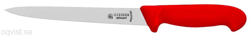 Filleting/slicing knife Giesser 7365, 20 cm / RED