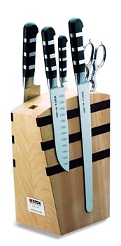 Knivblock magnet Dick 8197000 med 4 knivar/sax (B)