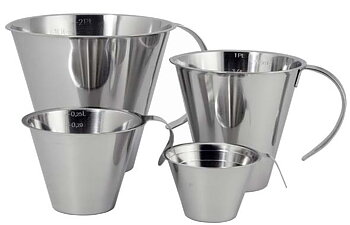 Measuring jug set large, stainless