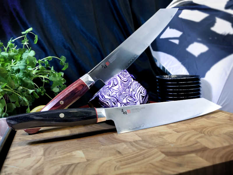 Kockkniv Revolution ZRB Kiritsuke, 23 cm / svart - 4
