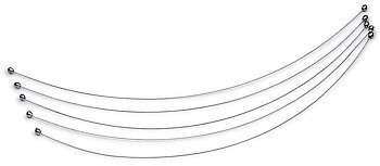 Cheese wire 25 cm, (5 pcs/pack)