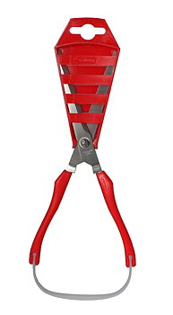 Scissors, 21 cm springy/stainless/RED