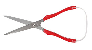 Scissors, 21 cm springy/stainless/RED