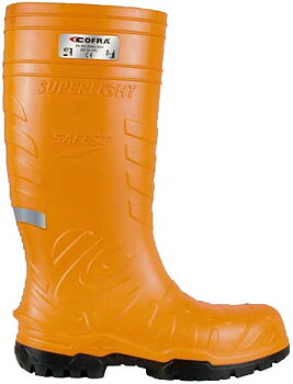 Stövel Safest gummi/stålhätta, orange (U)