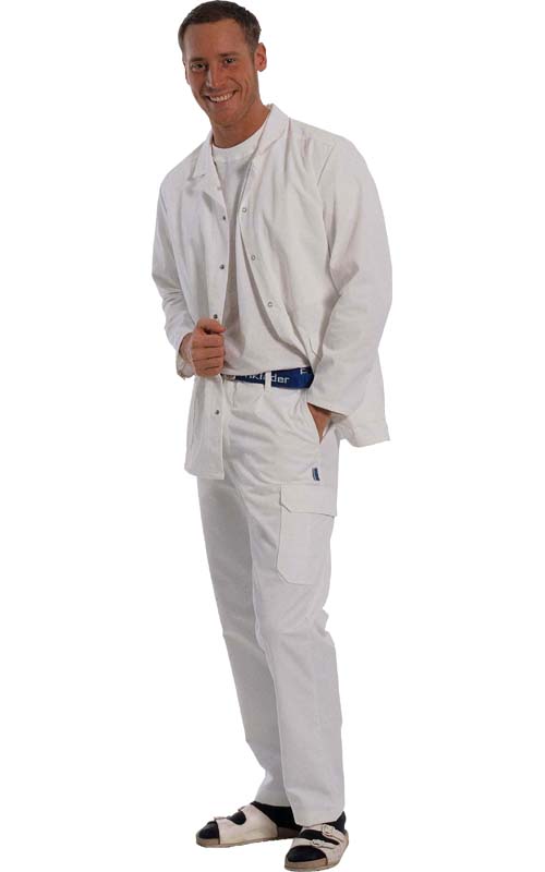 Trousers waist with leg pocket, white - 2