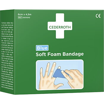 Plåster Soft Foam, blå (6x450 cm)