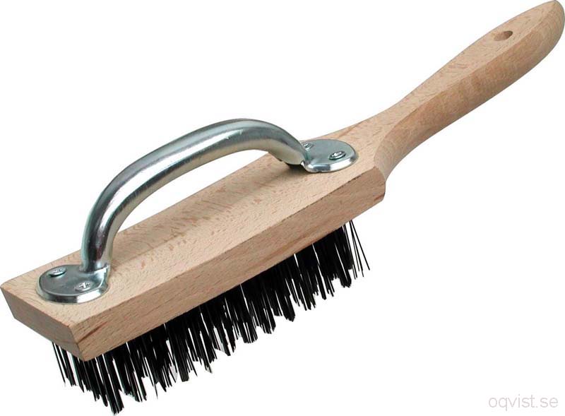 Chop block brush with handle