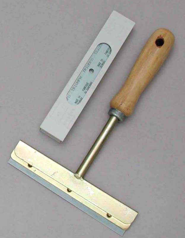 Griddle scraper 15 cm, wooden handle (3) - 2