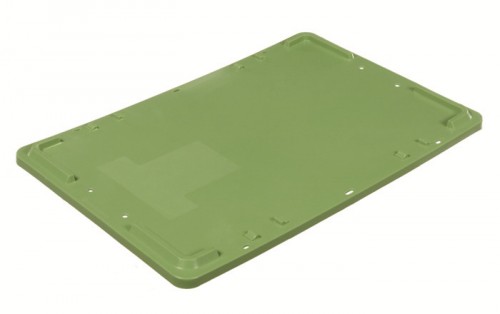 Lid for crate TS 60x40, white plastic - 2