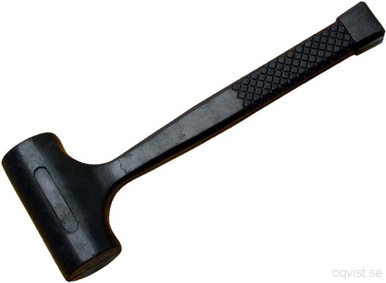 Rubber mallet hard rubber, 0.8 kg