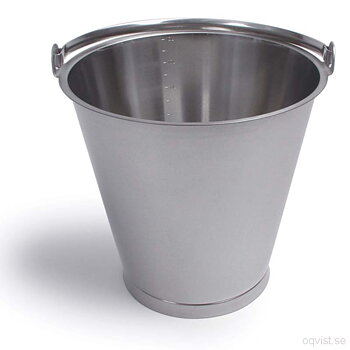 Bucket 15 L, stainless