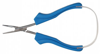 Salmon pliers BM, springy/stainless/BLUE