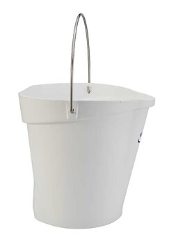 Bucket Vikan 12 L, plastic / white
