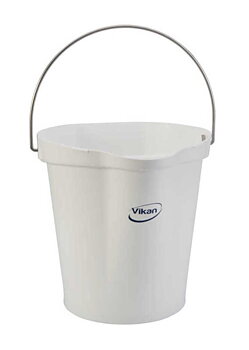 Bucket Vikan 12 L, plastic / white