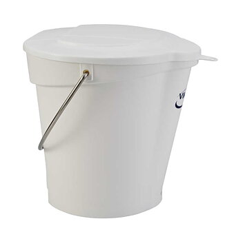 Bucket Vikan 6 L, plastic / white