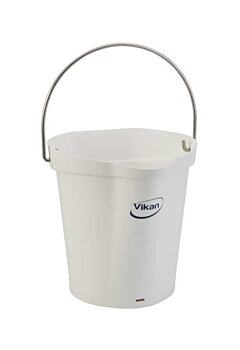 Bucket Vikan 6 L, plastic / white